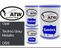 Preview: Opel, Techno Grey Metallic, OSS: 500ml Lackdose + 500ml Klarlack + 250ml Härter - Set, von ATW Autoteile West.